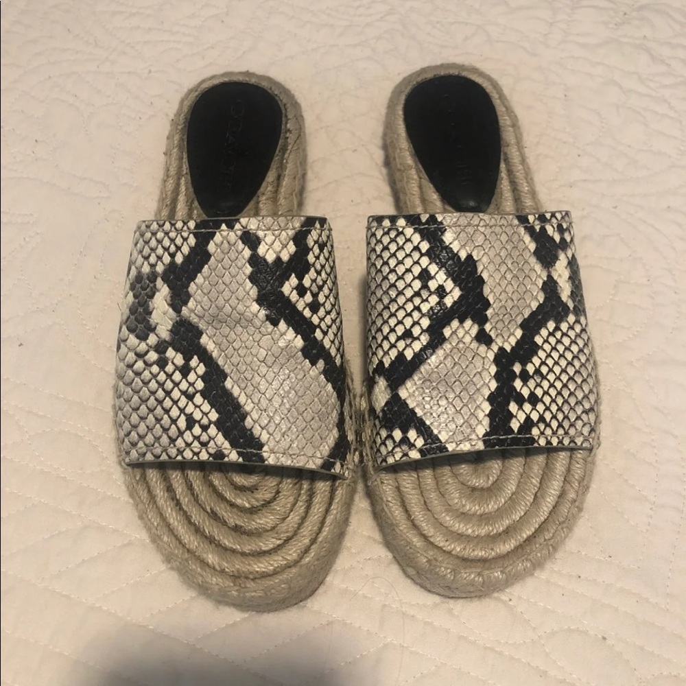 Coach espadrilles sandals with 1” heel